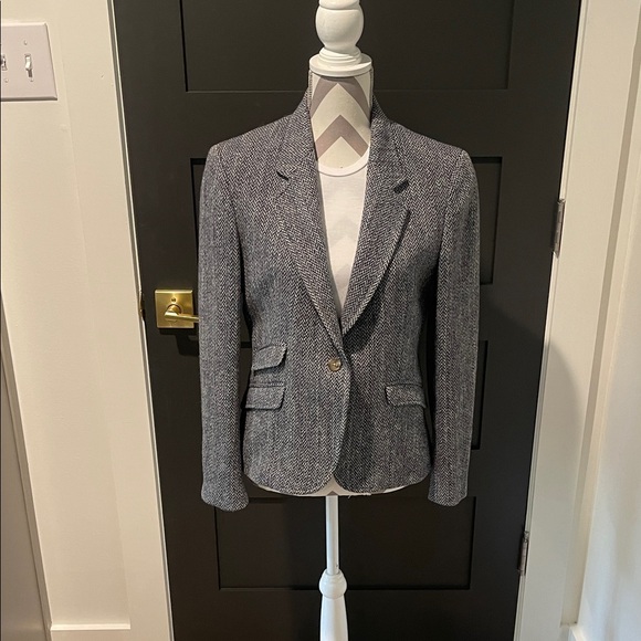 Rare Vintage 3 Pocket Harris Tweed 100 % Pure Scottish Wool Women's Blazer - Picture 1 of 8
